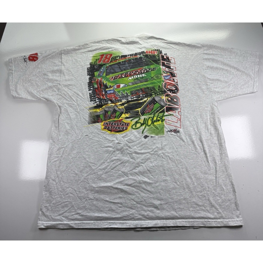 NASCAR BOBBY LABONTE #18 Interstate Batteries Racing Tee Winners Circle 2XL